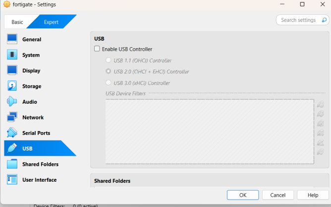USB Controller disabled